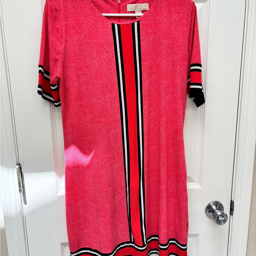 Michael Kors Hot Pink and Black Dress